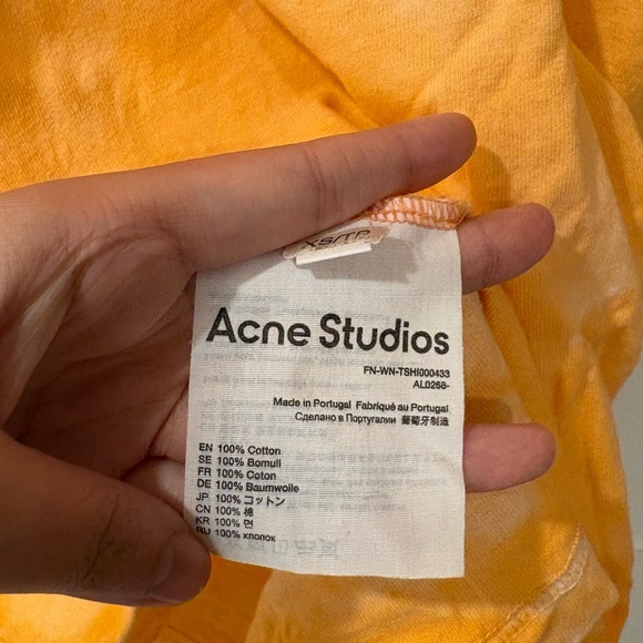 Acne Studios Heart Tie Dye Oversized T-Shirt (as seen on Hailey Bieber) - Picture 5 of 8